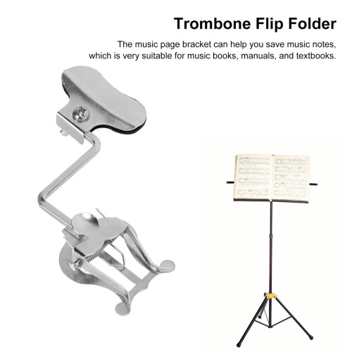 Durable Music Folder Organizer for Musicians, Hands Page Holding, Universal Wind Instrument Use 1