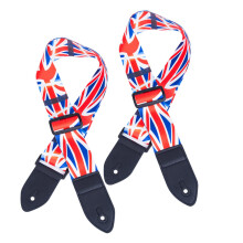 2pcs Adjustable Widened Comfortable Guitar Strap with Fashion Printed Pattern for Electric and Acoustic Guitars