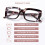 Reading Glasses for Women 2.5x Magnification, Oversized Blue Light Blocking Square Tortoise Frame 4