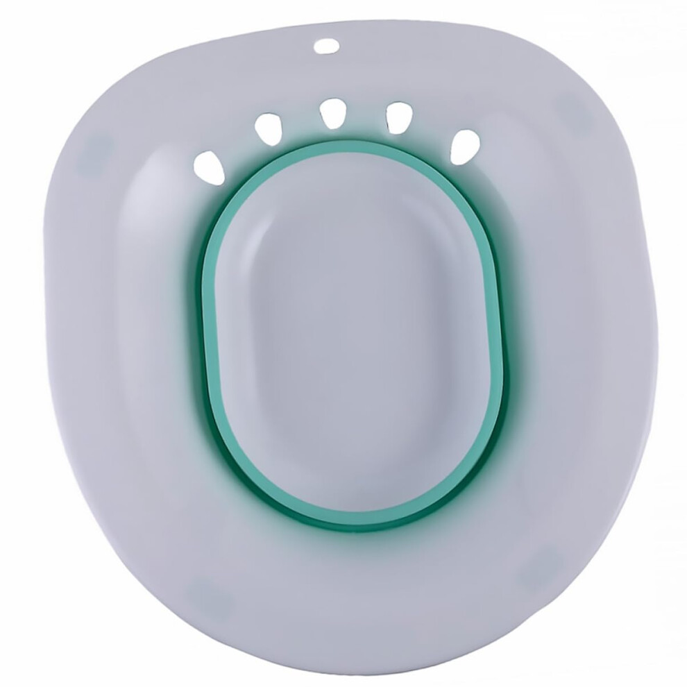 Foldable Portable Sitz Bath for Toilet, Postpartum and Hemorrhoid Relief, Ergonomic EasyClean Basin, Green