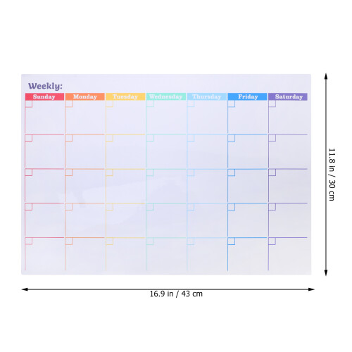 Multifunktionaler Magnetischer Kalender Whiteboard Mehrfarbig 1