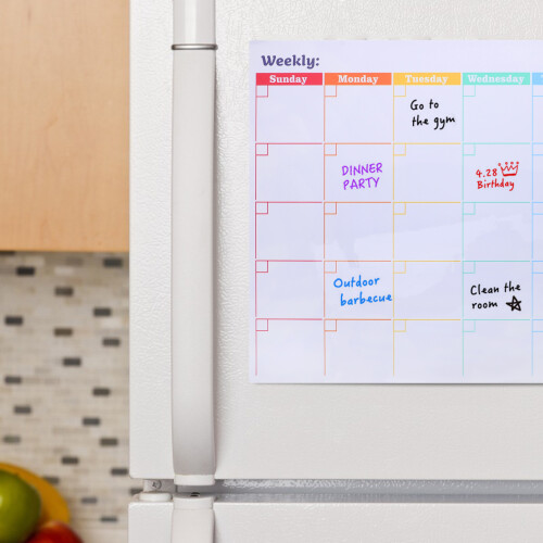 Multifunktionaler Magnetischer Kalender Whiteboard Mehrfarbig 2