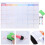 Multifunktionaler Magnetischer Kalender Whiteboard Mehrfarbig 7