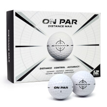 On Par Distance Max Golf Balls White - 12 Pack