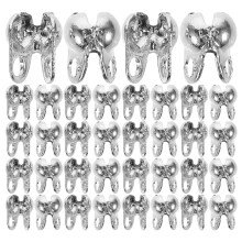 150Pz Nodo in Metallo Argento Per Gioielli Fai Da Te Decorativi