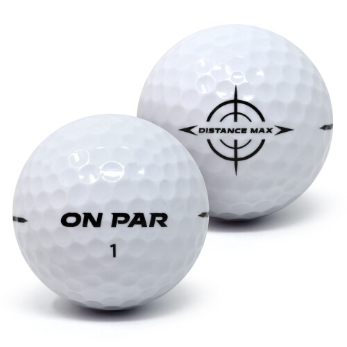 On Par Distance Max Golf Balls White - 12 Pack 2