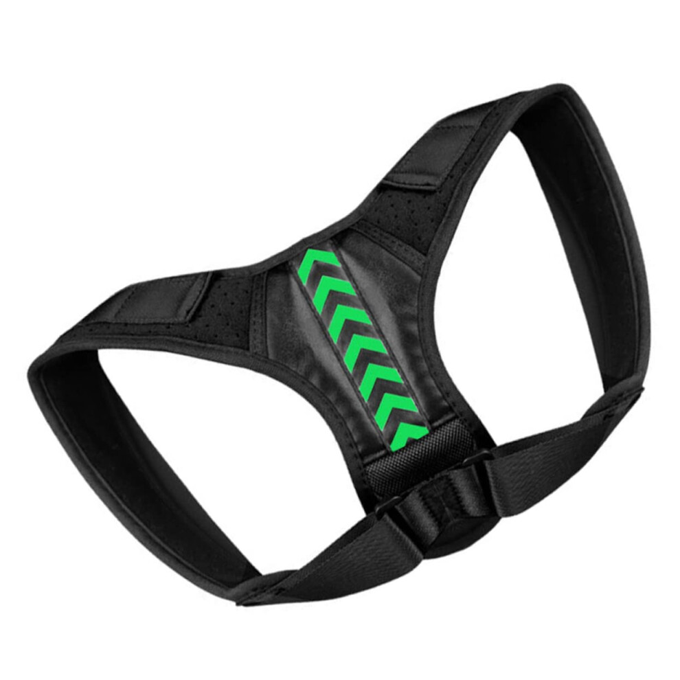 Black Adjustable Back Posture Corrector For Men And Women, Breathable Upper Back Support Brace For Improved Sitting