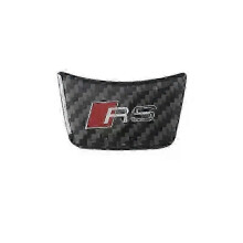(RS) 2026 Hot!! Car Aluminium Alloy Steering Wheel Sticker Emblem Suitable for RS6 A1 A2 A3 A4 A5 A6 A7 A8 Q1 Q2 Q3 Q4 Q5 Q6 Q7 Q8 TT SLINE RS Badge