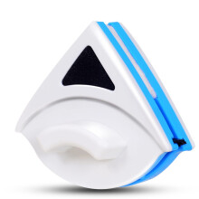 Magnetic Window Cleaner Double Sided for Single Layer Glass, Safe Indoor Window Wash, Triangular Design