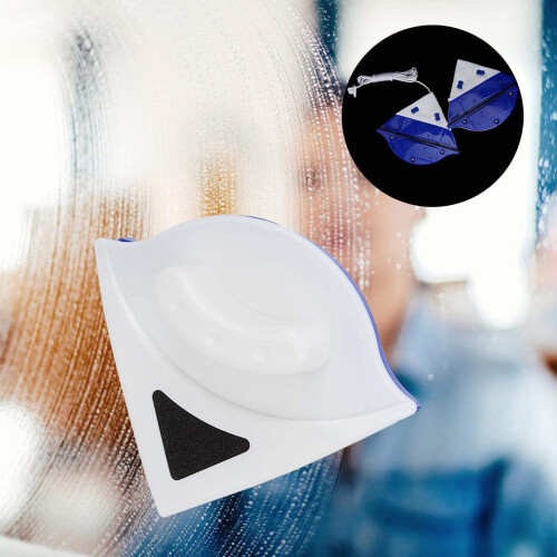 Magnetic Window Cleaner Double Sided for Single Layer Glass, Safe Indoor Window Wash, Triangular Design 1