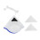 Magnetic Window Cleaner Double Sided for Single Layer Glass, Safe Indoor Window Wash, Triangular Design 4