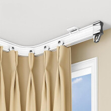 Ceiling Curtain Track 1.5m Flexible Cuttable Rail Kit for Room Divider Shower Curtains Durable Easy Install