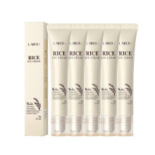 (5PCS)1-5x Rice Raw Pulp Eye Cream, Rice Eye Cream, Anti-Aging Wrinkle Eye Cream, Remove Dark Circles Make Refreshing Texture, Moisturising
