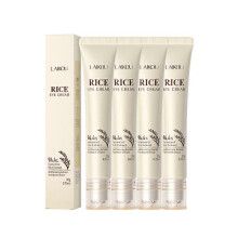 (4PCS)1-5x Rice Raw Pulp Eye Cream, Rice Eye Cream, Anti-Aging Wrinkle Eye Cream, Remove Dark Circles Make Refreshing Texture, Moisturising