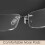 Blue Light Blocking Reading Glasses for Men 1.0x, Titanium Frameless Computer Readers in Silver 4