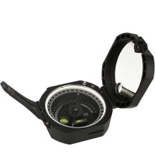 Camping Military Compass Pocket Transport Multi-function Compass Lens Sighting Fluorescent Waterproof Suitable for Hunting Hiking with Strap Bla