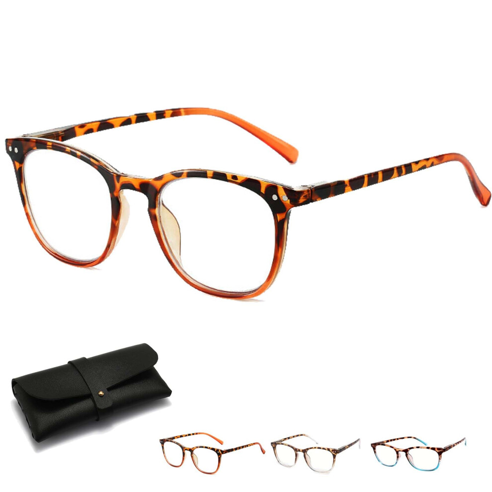 Blue/Light Women's Leopard Print Reading Glasses 250B Â Fashion Eyewear With Clear Vision And Comfort
