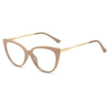 Blue Light Blocking Cat Eye Reading Glasses for Women +3.50 Large Frame Clear Vision C2 Color
