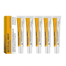 (5PCS)1-5x Retinol Shot Tightening Booster, Retinal Shot Face Care Fluidity Pore Minimiser Wrinkles & Fine Lines