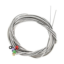 Stainless Steel Bass Strings Set for Electric Bass, Balanced Tension Design, Clear Tone