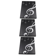 A4 Spiral Binding Folder Set of 3 Plastic Document Folders for Music Sheets Water‑Resistant Durable Design