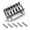 Silver Steel Electric Guitar Bridge Plate with Screws, Adjustable Saddle, Easy String Loading 1