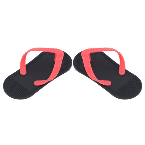 2pcs Flip Flop Silicone Teether Black Teething Toy 1