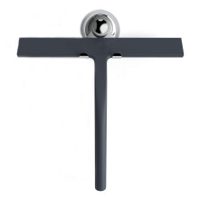 Black Stainless Steel Window Squeegee, Durable Rustproof Shower Glass Wiper for Bathroom and Car