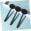 2 Sets Plastic Eye Occluder for Vision Test Black Eye Patch with Ergonomic Handle Reusable 5