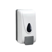 Wall Mounted Bathroom Foam Soap Dispenser 1000ml Refillable Manual Press with Lockable Durable Plastic Body