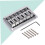 Silver Steel Electric Guitar Bridge Plate with Screws, Adjustable Saddle, Easy String Loading 2
