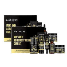(2PCS)1-5x Mens Skin Care Kit - Anti-Aging & Wrinkle, Hydration, Mens Facial Care Kit Includes Face Wash, Scrub, Cream, Serum, Eye Cream