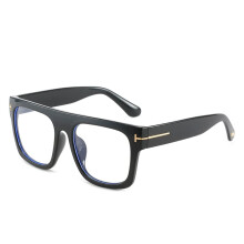 Blue Light Blocking Reading Glasses +1.50 Oversized Designer Black Frame for Computer and Office Use