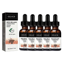 (5PCS)1-5x Melanin Correcting Facial Serum, Fade Dark Spots Anti Freckle Melasma Remover Lightening Pigment Blemish Vitamin C Face Essence