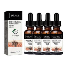 (4PCS)1-5x Melanin Correcting Facial Serum, Fade Dark Spots Anti Freckle Melasma Remover Lightening Pigment Blemish Vitamin C Face Essence