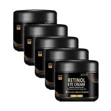 (5PCS)1-5x Men's Eye Cream, Rapid Wrinkle Repair Eye Cream for Dark Circles, Daily Anti-Aging Under Eye Cream Eye Bags Treatment Serum