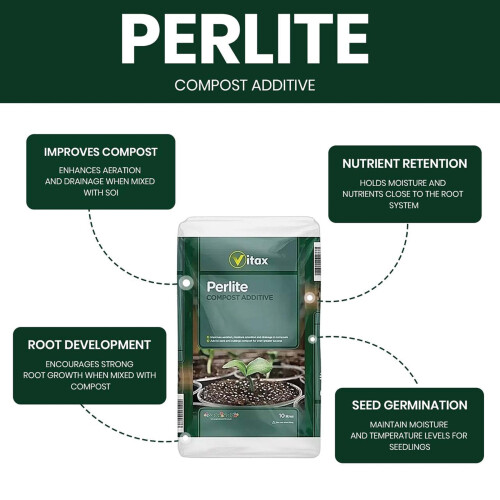Vitax Vitax Perlite 10L Compost Soil Additive 1