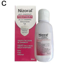 (60ml)Natural Plant Extract Anti Dandruff Shampoo for Itchy Scalp Oil Control and Hair Loss Prevention