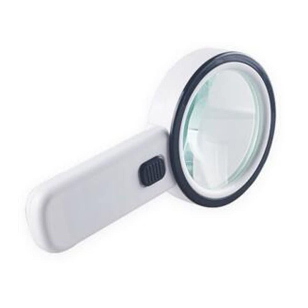 30x LED Magnifying Glass with 112mm Large Optical Lens for Reading, Jewelry and Coin Inspection