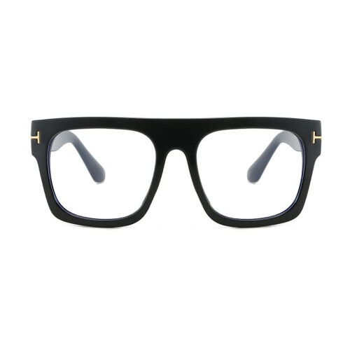 Blue Light Blocking Reading Glasses +1.50 Oversized Designer Black Frame for Computer and Office Use 1