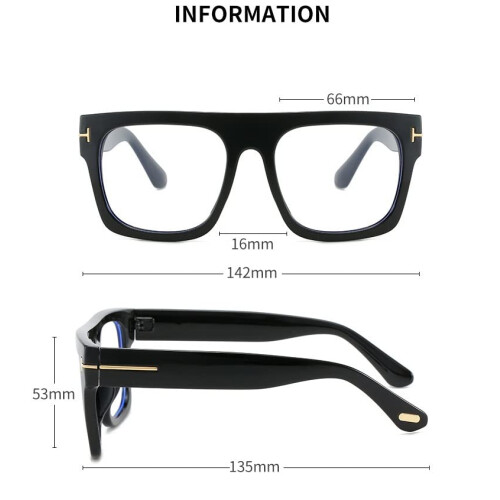 Blue Light Blocking Reading Glasses +1.50 Oversized Designer Black Frame for Computer and Office Use 2