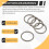 Titanium Key Ring, Quick Release Side-Pushing Ring, Super  Key Organizer, Outer Diameter 30MM, 5PCS 5
