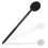 Adjustable Long Handle Shower Brush for Elderly, DualSided Silicone Back Scrubber with Ergonomic Grip, Black 1