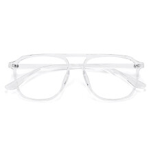 Trendy Aviator Blue Light Blocking Reading Glasses +2.50 for Women and Men, Beige TR Frame Comfort Fit