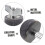 Cymbal Stacker for Drum Set, Durable Metal Mount Adapter for Hi Hat and Microphone Stand 5