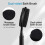 Adjustable Long Handle Shower Brush for Elderly, DualSided Silicone Back Scrubber with Ergonomic Grip, Black 2