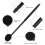 Adjustable Long Handle Shower Brush for Elderly, DualSided Silicone Back Scrubber with Ergonomic Grip, Black 3