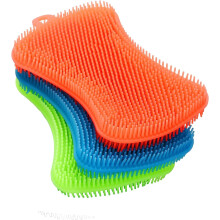Silicone Dishwashing Sponge Set 3 Pack, Food Grade NonScratch Kitchen Scrubber, Durable Reusable EcoFriendly Cleaning Tool