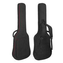 Electric Guitar Gig Bag Waterproof Padded Case with Shoulder Straps and Front Pocket Black
