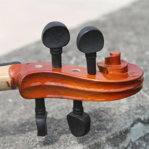 Black Wooden Violin Tuning Peg Set 3/4 Size, Durable Construction for Precise Tuning Control 1